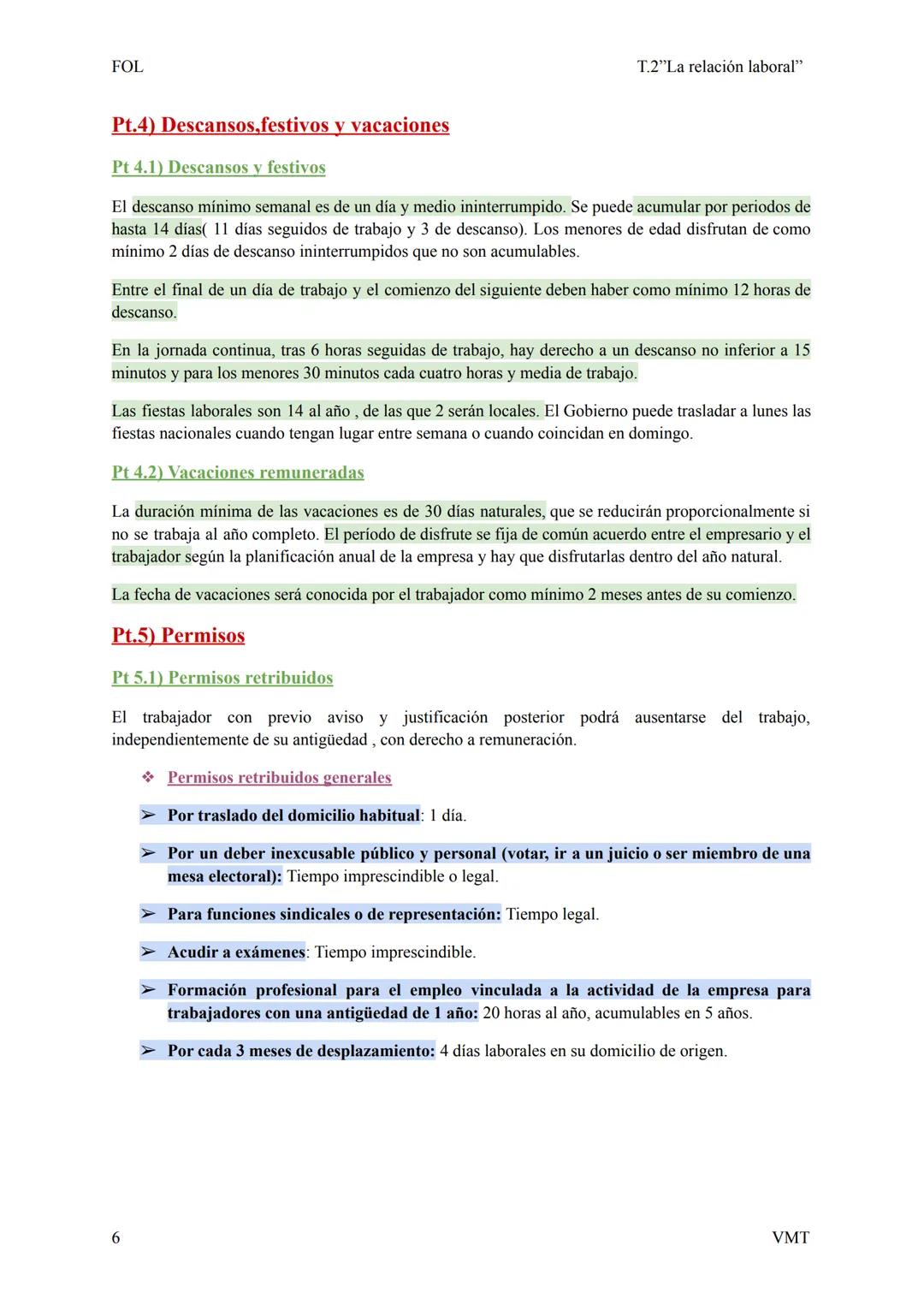 FOL
Pt.1) La relación laboral
T.2"La relación laboral"
Una relación laboral es aquella existente entre un trabajador y un empresario, por el