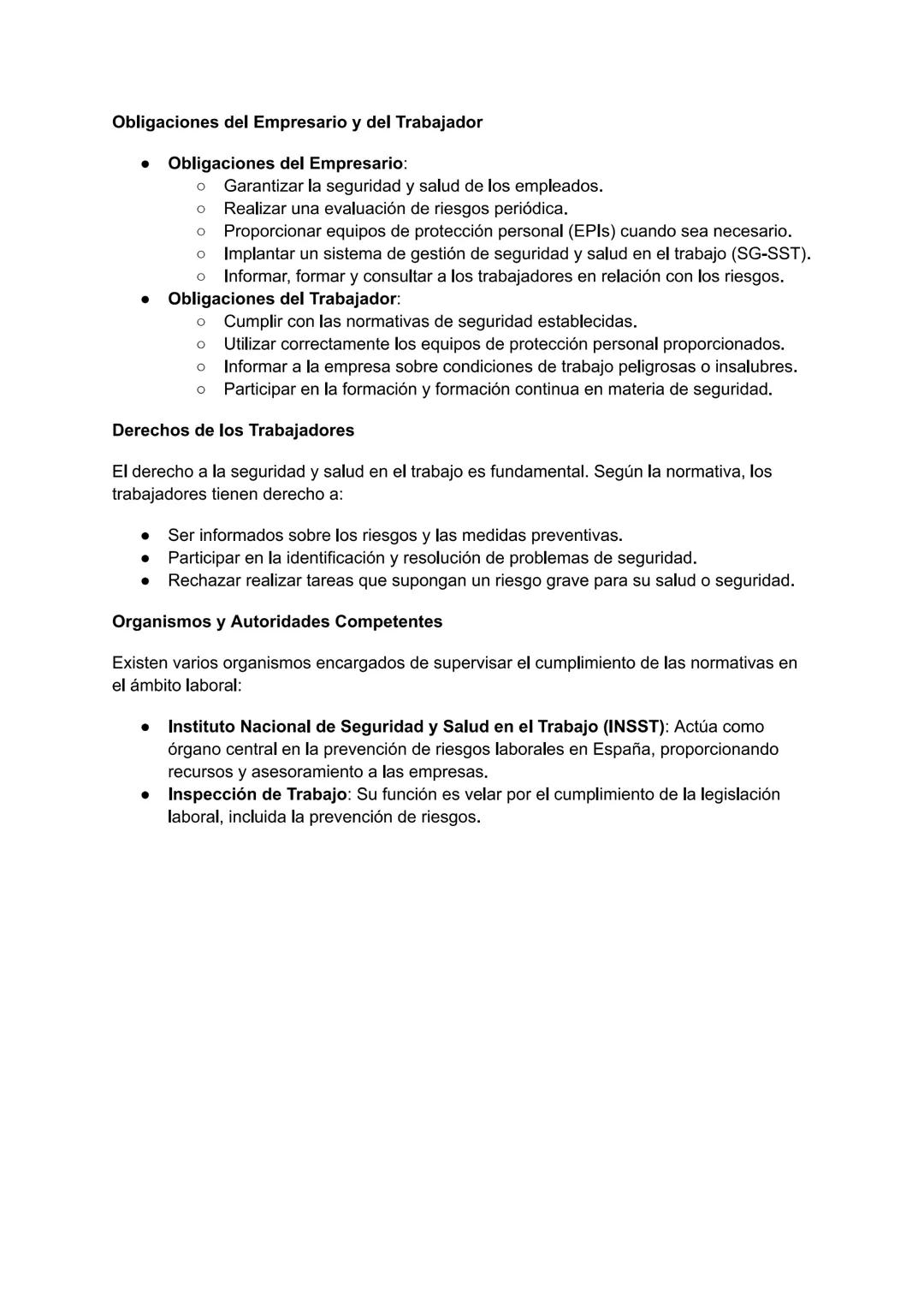 1. Prevención de Riesgos Laborales: Introducción y Marco Normativo
Introducción a la Prevención de Riesgos Laborales
La prevención de riesgo