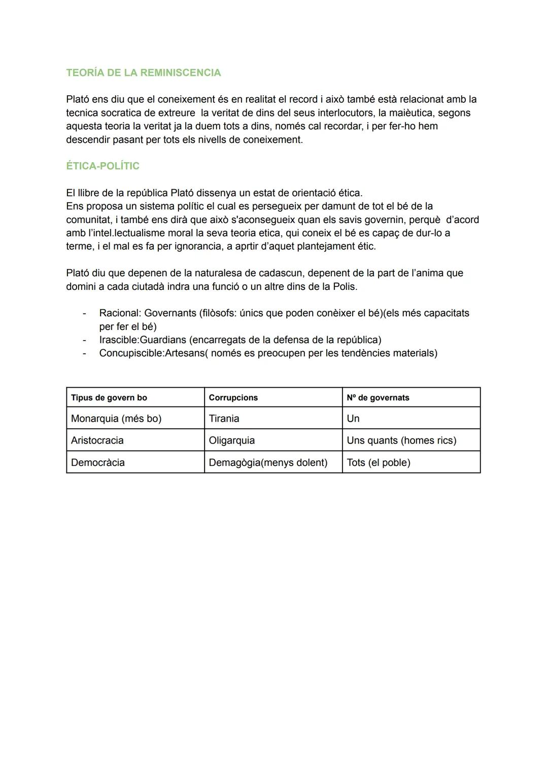APUNTES FILOSOFIA
PARA CONTEXTUALIZAR EN EL EXAMEN:
Va néixer a Atenes el 428 o el 427 a.C, venia d'una família aristocràtica. Va ser alumne