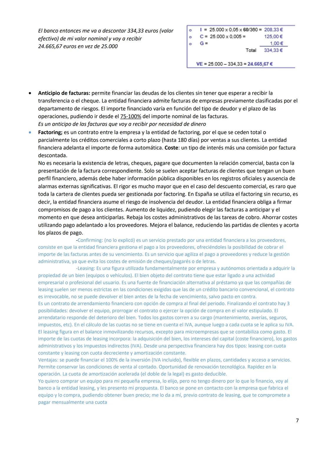 Tema 17 y 18: La función financiera de la empresa y la inversión
El interés es la remuneración del factor de producción "capital", es el pre