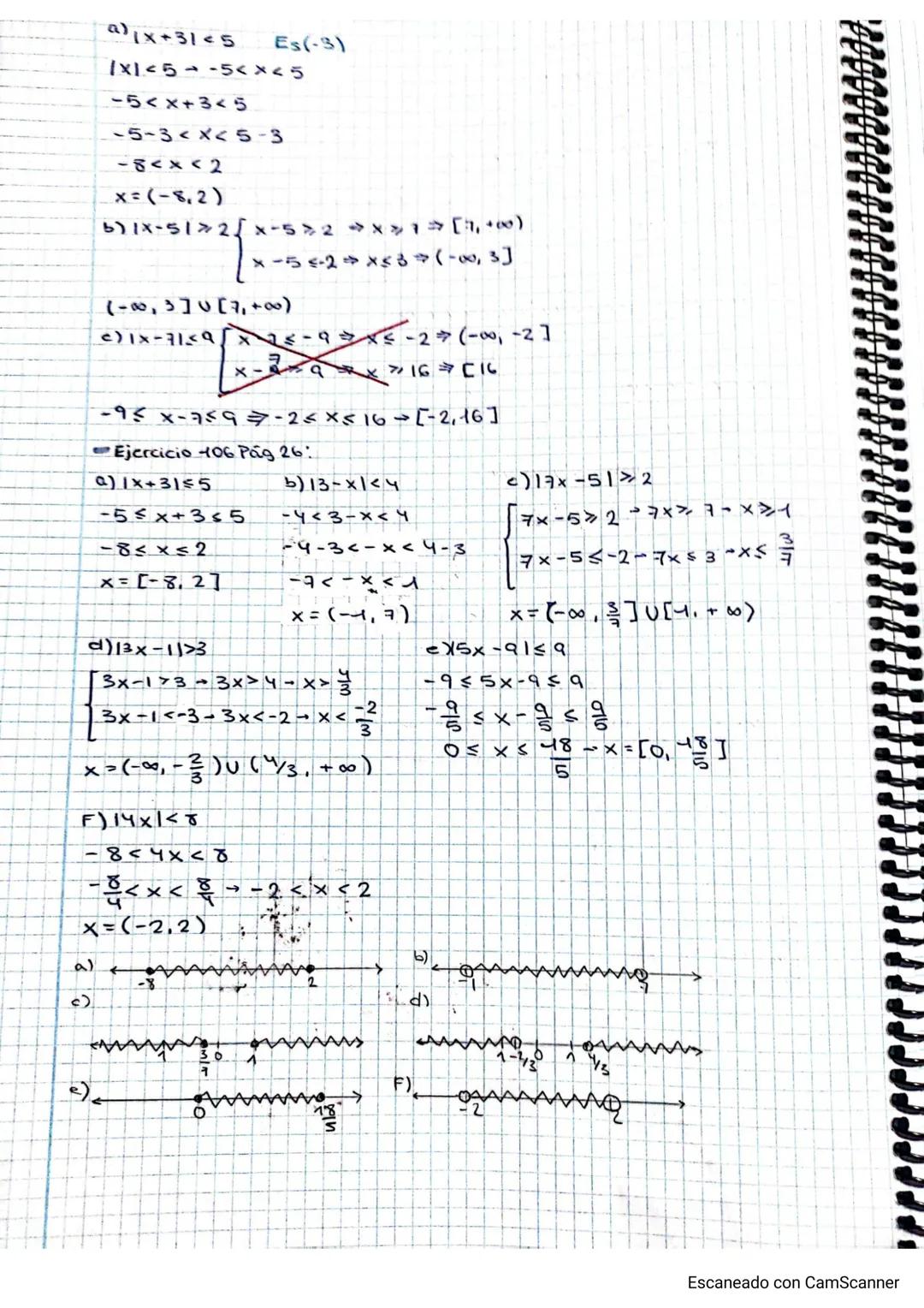 - EVALUACION

UNIDAD 1: N° Reales

- Ejercicio 49 Pág 14:

a) $\sqrt[5]{2^3\sqrt{2}\sqrt{2}} = \sqrt[5]{2^3 2^{\frac{1}{2}} 2^{\frac{1}{4}}}