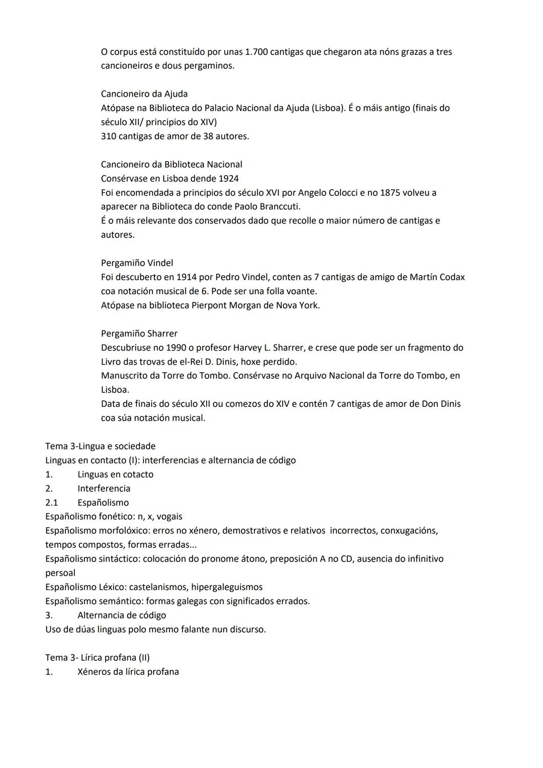 # Unidade 2: Lingua e sociedade

Historia da lingua (II): a lingua galega na idade Media

1. Galego-portugués ou galego antigo

- Abrangue d