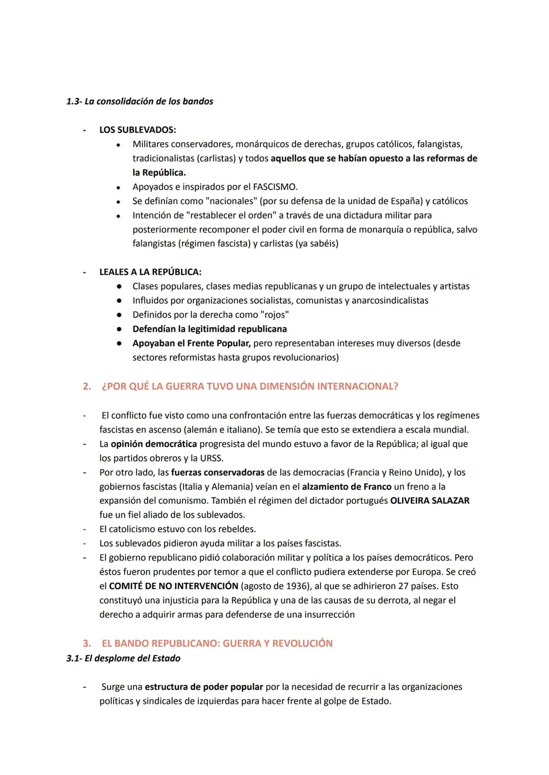 LA GUERRA CIVIL (1936-1939)
1. DEL GOLPE DE ESTADO A LA GUERRA CIVIL
1.1- El levantamiento militar
Grupos de militares planean desde inicios