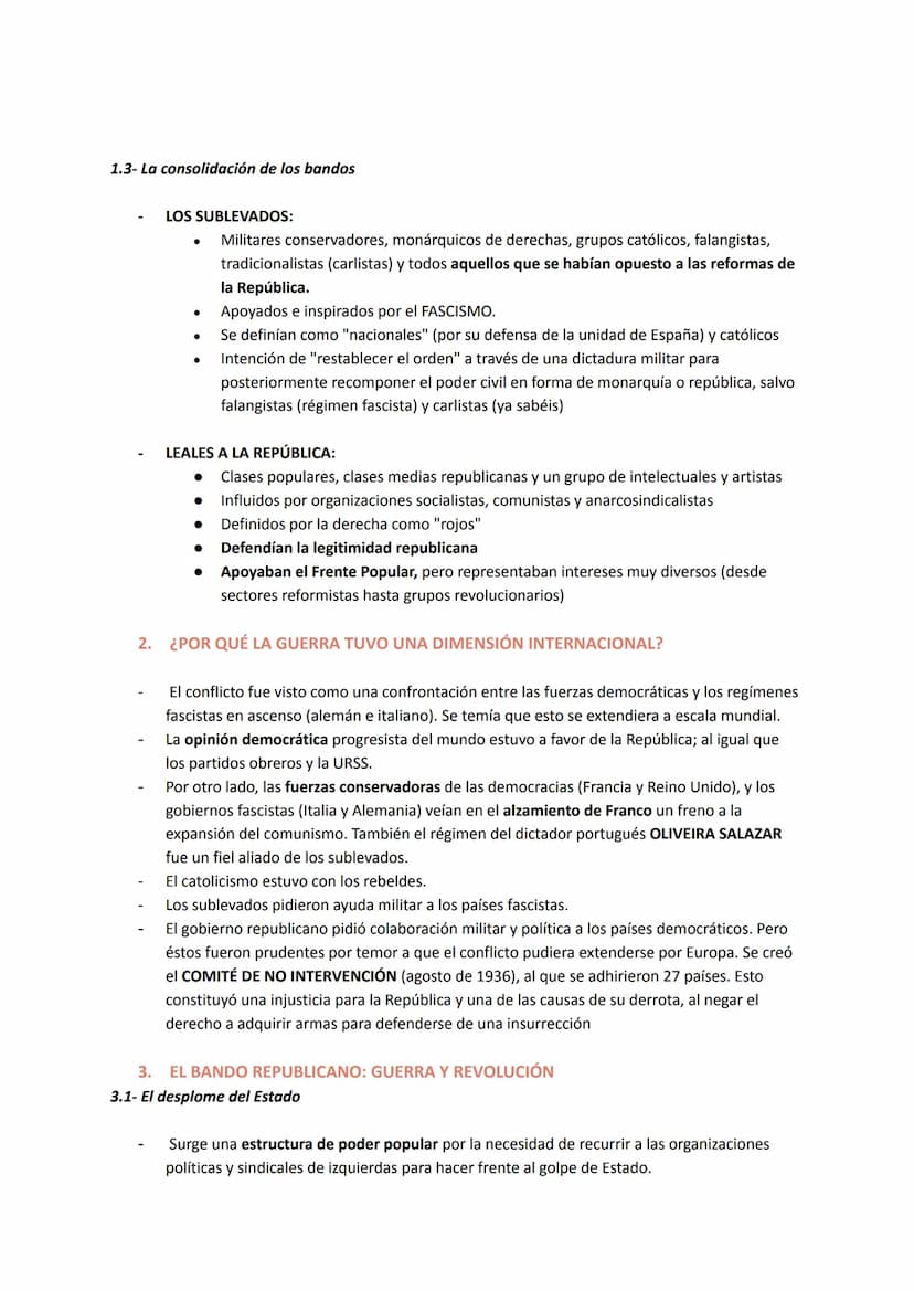LA GUERRA CIVIL (1936-1939)
1. DEL GOLPE DE ESTADO A LA GUERRA CIVIL
1.1- El levantamiento militar
Grupos de militares planean desde inicios