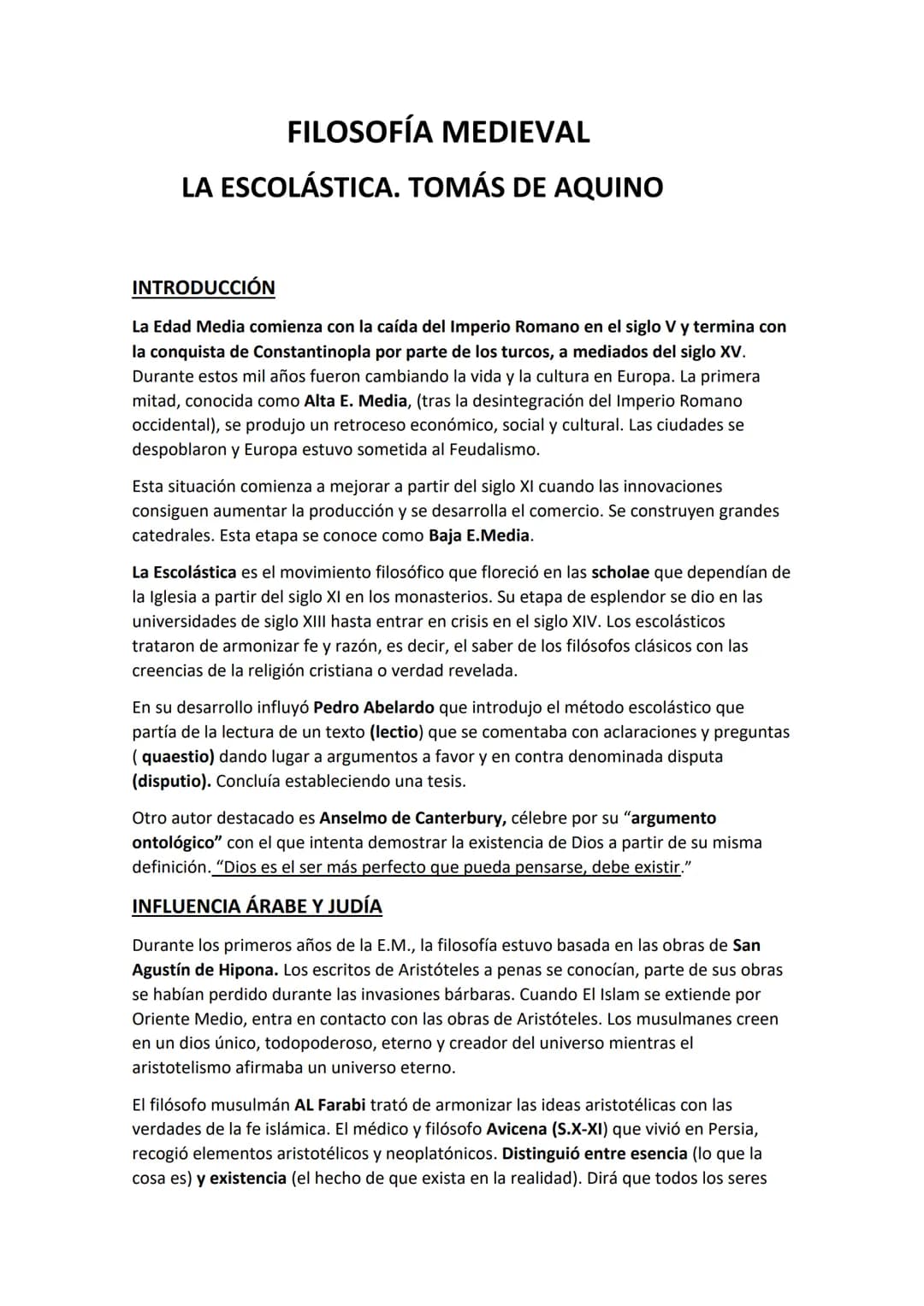 
<h2 id="laescolstica">La Escolástica</h2>
<p>La Edad Media comienza con la caída del Imperio Romano en el siglo V y termina con la conquist