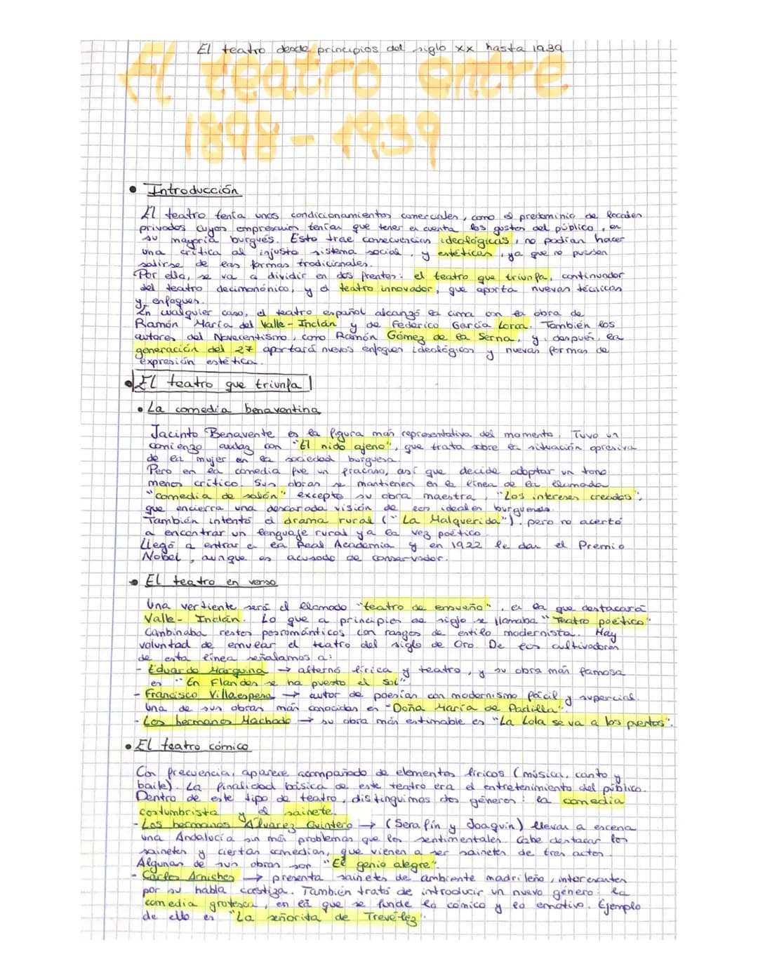 
<h2 id="introduccin">Introducción</h2>
<p>El teatro experimentó múltiples cambios desde principios del siglo XX hasta 1939. Los teatros pri
