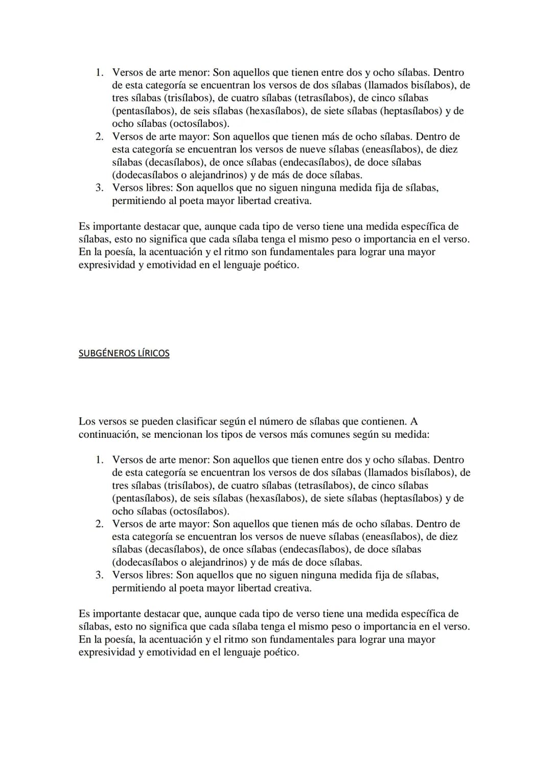 EL GÉNERO LÍRICO
El género lírico es una de las principales categorías de la literatura, que se centra en la
expresión de sentimientos, emoc