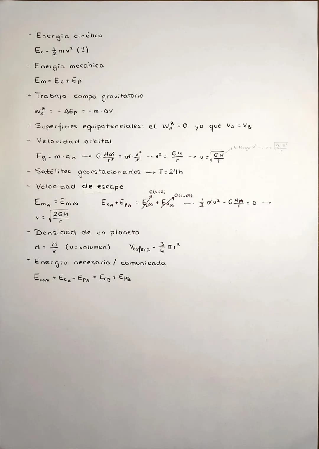 CAMPO GRAVITATORIO
Fg=m.an
Momento lineal
p² = mv (kg⋅m/s)
Momento angular
L² = ²²x p = r²x mü` (kg⋅m² /s)
- Momento de una
fuerza
M = F x F