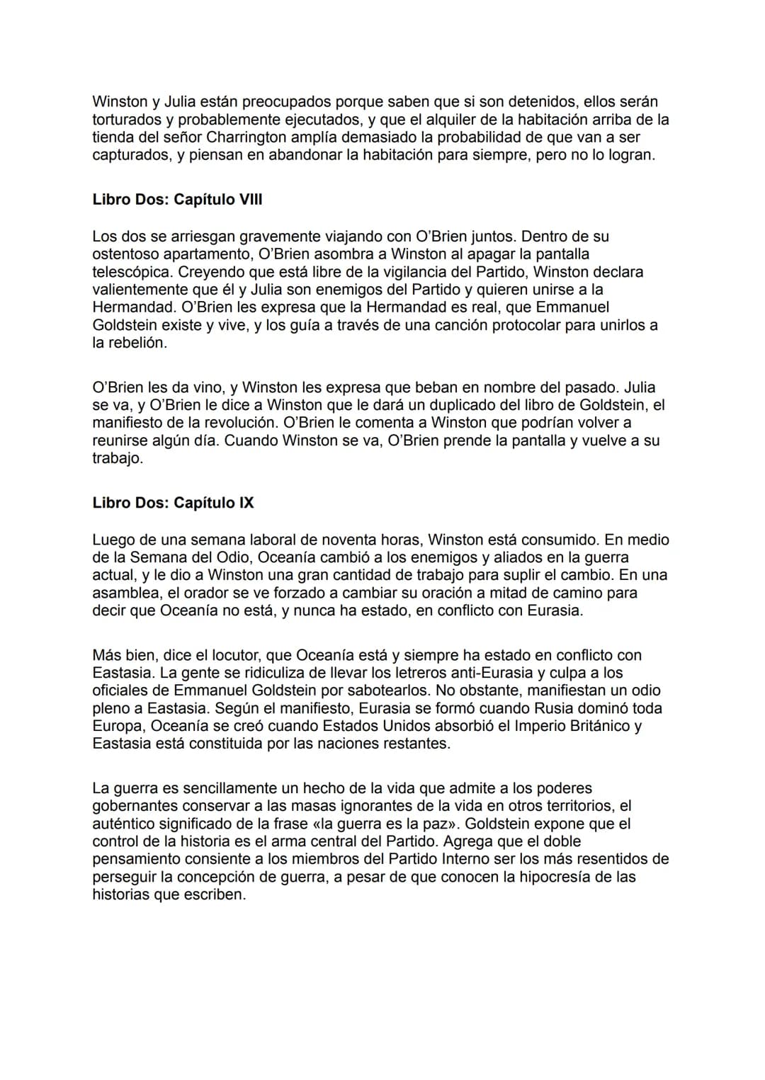 COSES CLAU DE 1984
Context històric: La història se situa en un futur imaginari en el qual un estat
totalitari, conegut com a "El Partit", e
