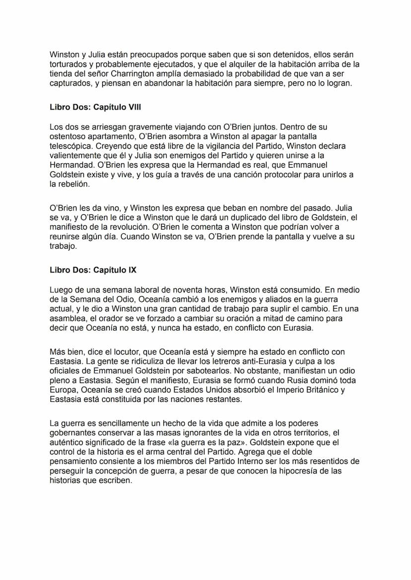 COSES CLAU DE 1984
Context històric: La història se situa en un futur imaginari en el qual un estat
totalitari, conegut com a "El Partit", e