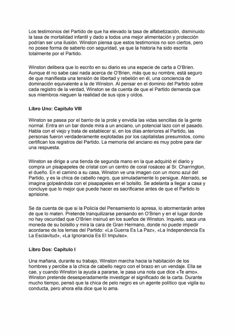 COSES CLAU DE 1984
Context històric: La història se situa en un futur imaginari en el qual un estat
totalitari, conegut com a "El Partit", e
