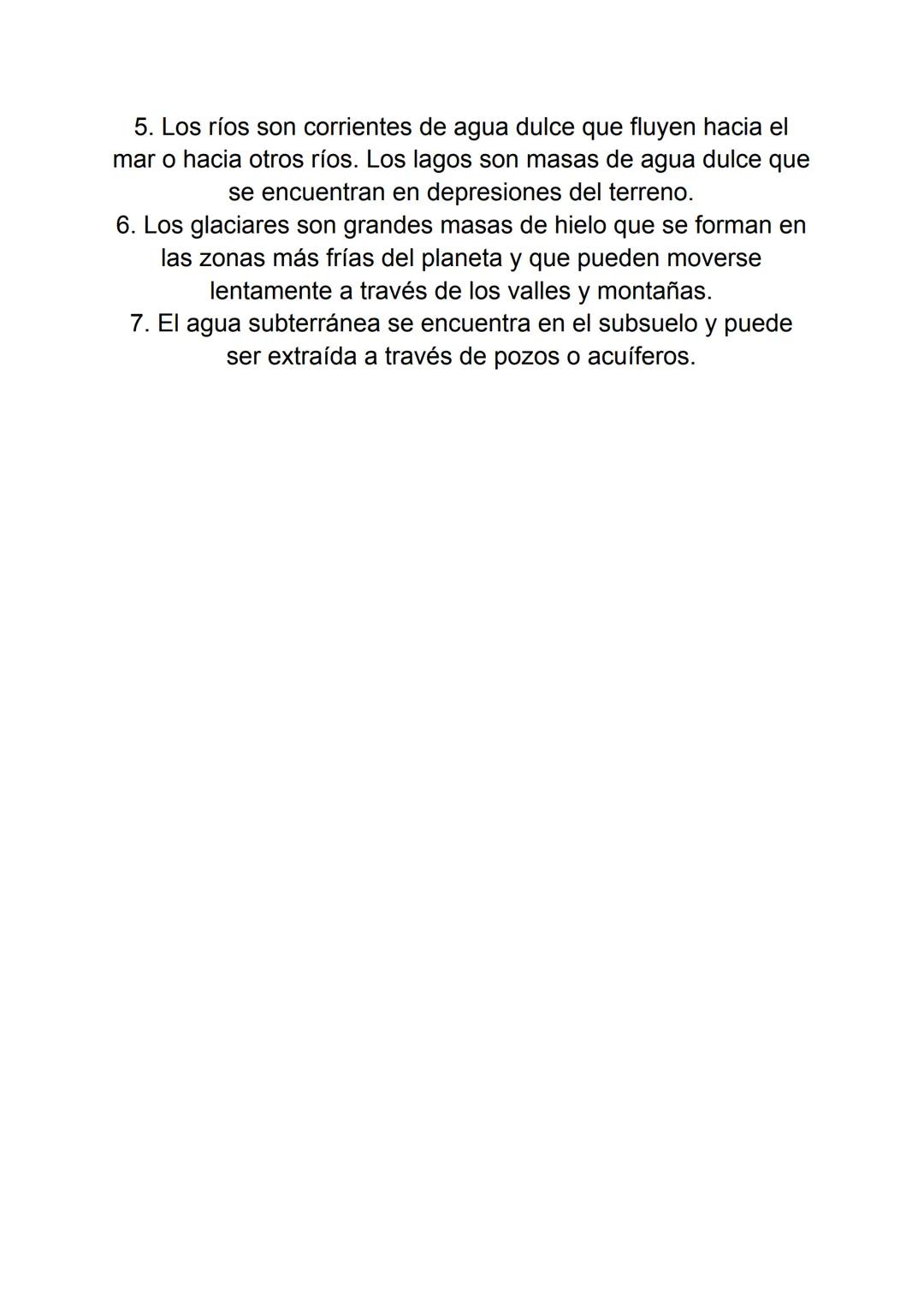 HIDROSFERA APUNTES
La hidrosfera es la capa del planeta Tierra que está compuesta
por agua y que incluye los océanos, ríos, lagos, glaciares