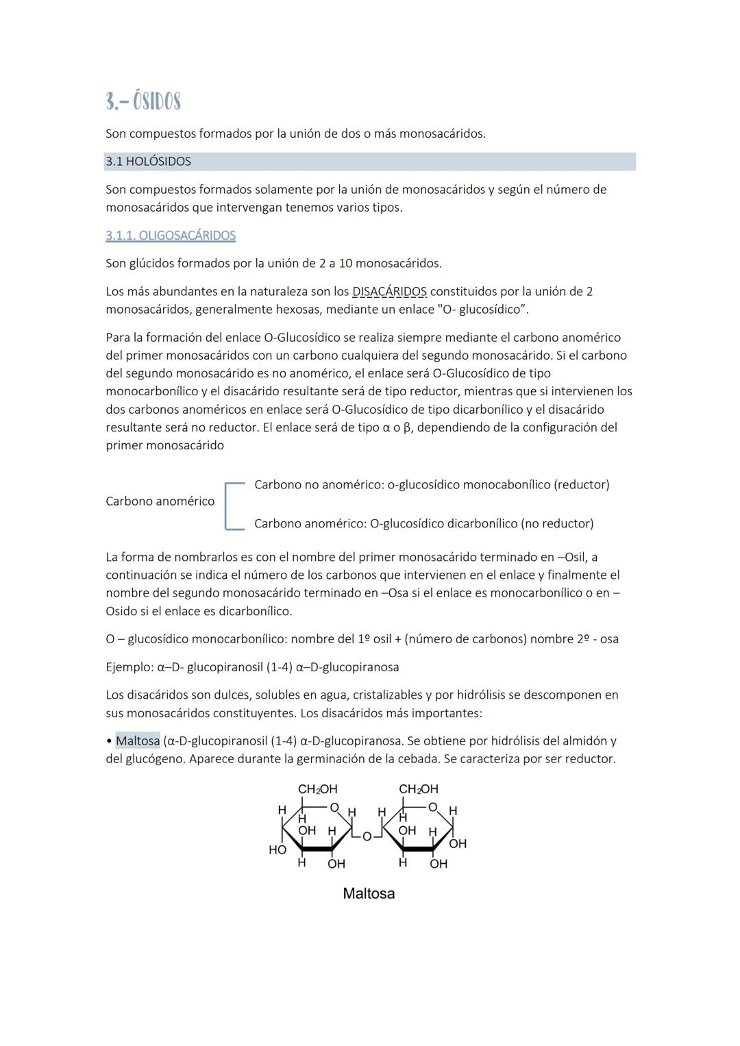 
<p>Los glúcidos son biomoléculas orgánicas compuestas por carbono, hidrógeno y oxígeno. Químicamente, son polihidroxialdehídos o polihidrox