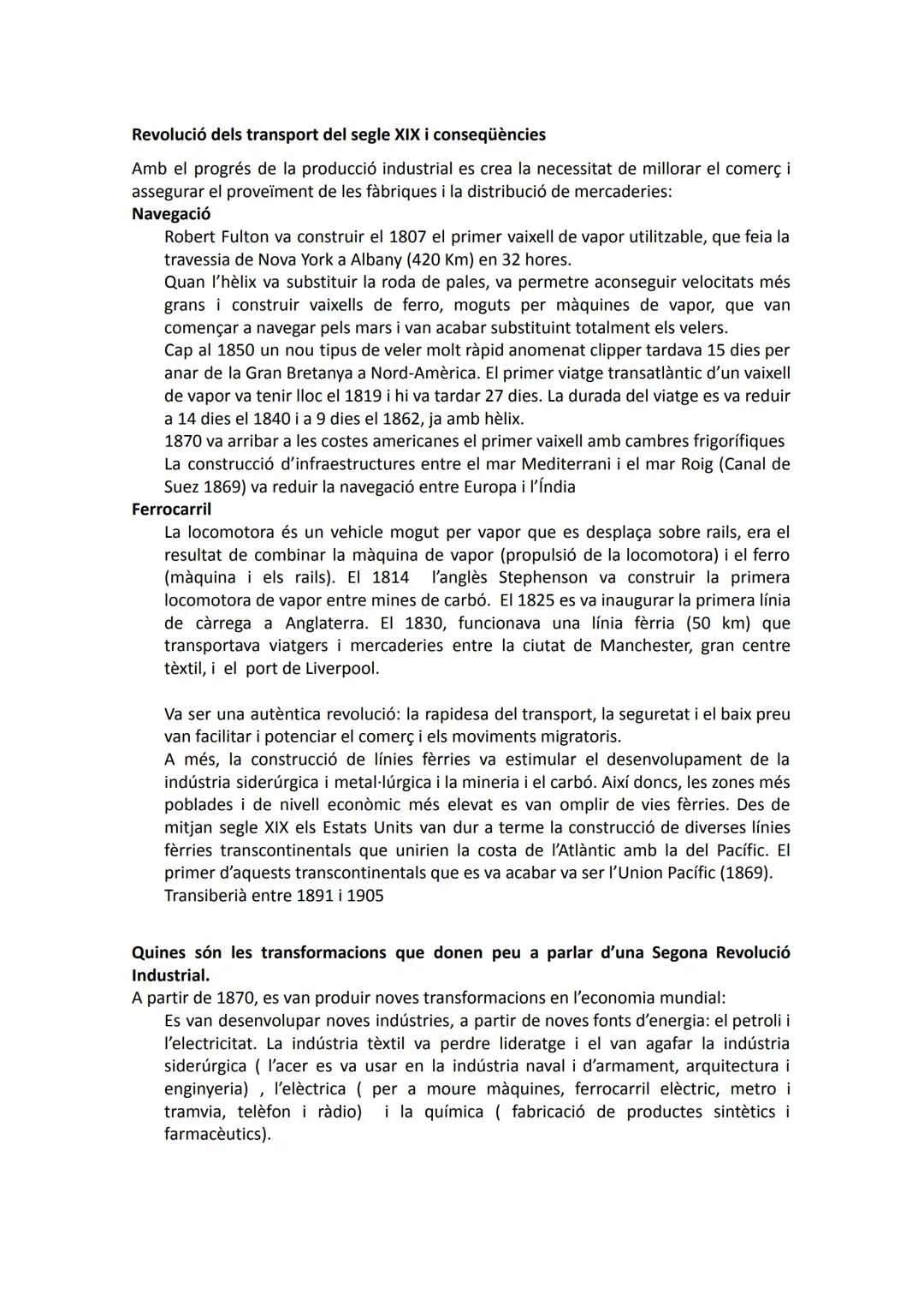 LA REVOLUCIÓ INDUSTRIAL
Factors que van afavorir la Revolució Industrial a finals del s. XVIII
1. Creixement de la població: es manté la nat