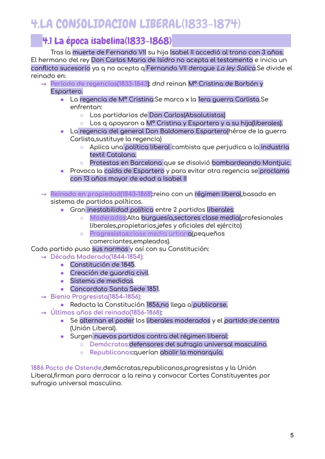 
<h2 id="resumenpara2obachillerato">Resumen para 2o bachillerato</h2>
<p>En el Siglo XIX, España experimentó transformaciones significativas