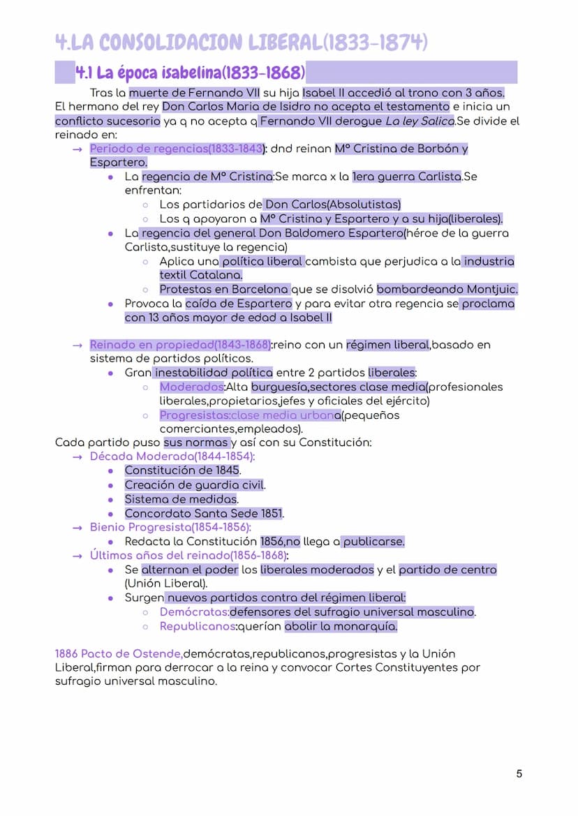 
<h2 id="resumenpara2obachillerato">Resumen para 2o bachillerato</h2>
<p>En el Siglo XIX, España experimentó transformaciones significativas