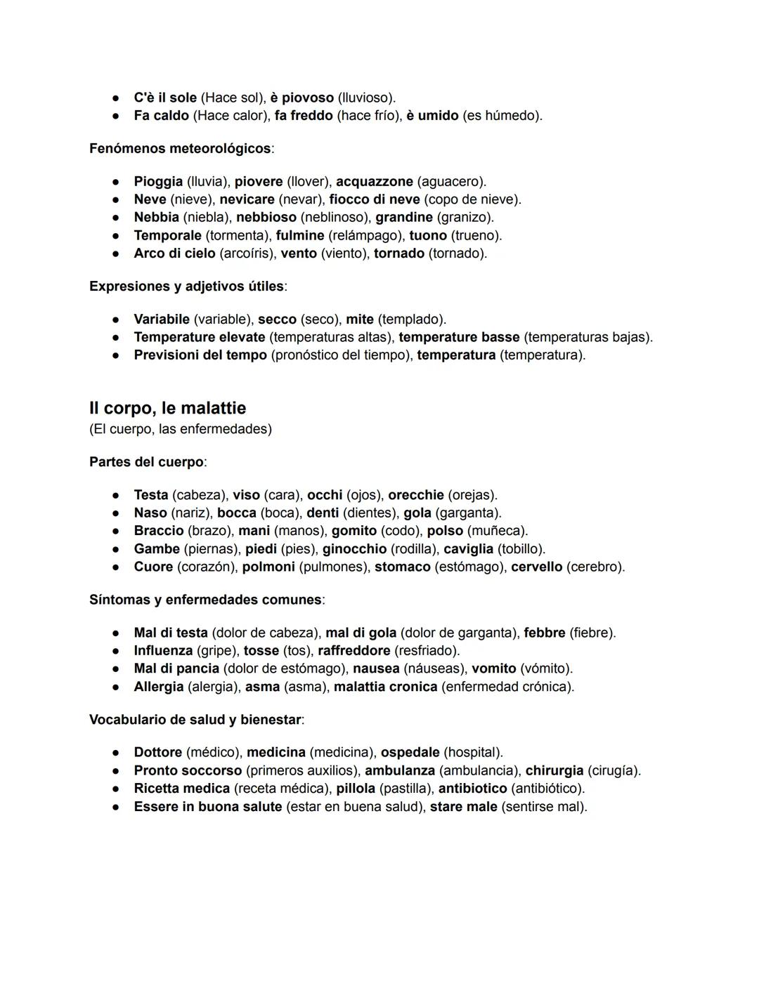 --- OCR Start ---
VOCABULARIO
Viaggi, vacanze, feste e ricorrenze
(Viajes, vacaciones, festividades y celebraciones)
Este campo léxico abarc