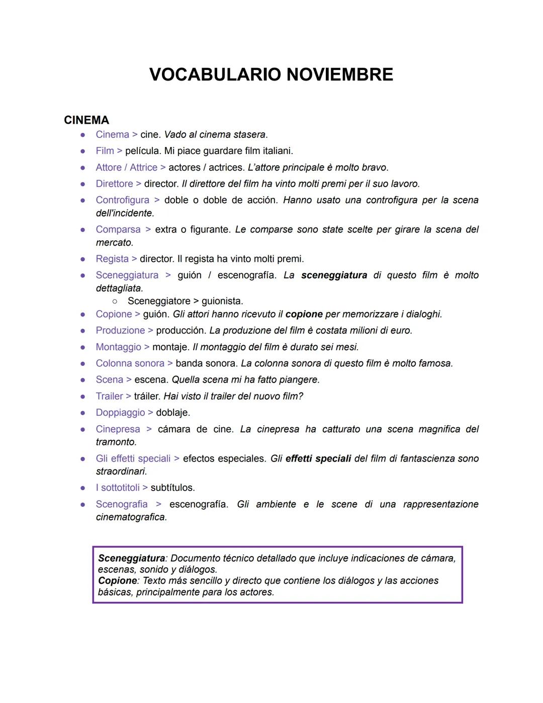 --- OCR Start ---
VOCABULARIO
Viaggi, vacanze, feste e ricorrenze
(Viajes, vacaciones, festividades y celebraciones)
Este campo léxico abarc