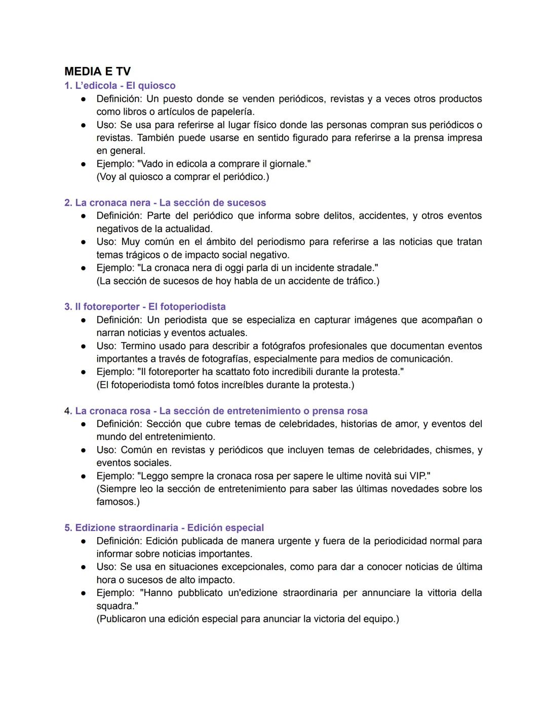 --- OCR Start ---
VOCABULARIO
Viaggi, vacanze, feste e ricorrenze
(Viajes, vacaciones, festividades y celebraciones)
Este campo léxico abarc