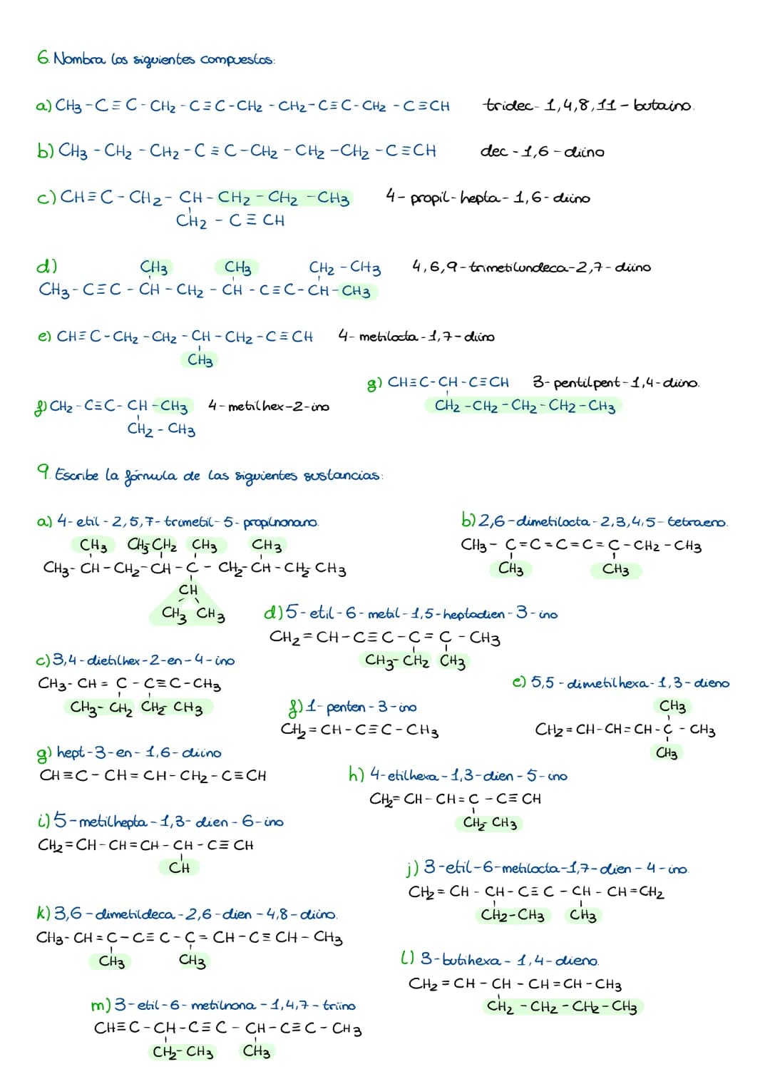 1. Escribe la fórmula de los siguientes alcanos:
a) 2,2-dimetilheptano. CH2- CH3
b) nonano
CH3-C -3CH2 - "CH2 - CH2-CH2 - CH3
CH₂ - CH3
CH3 