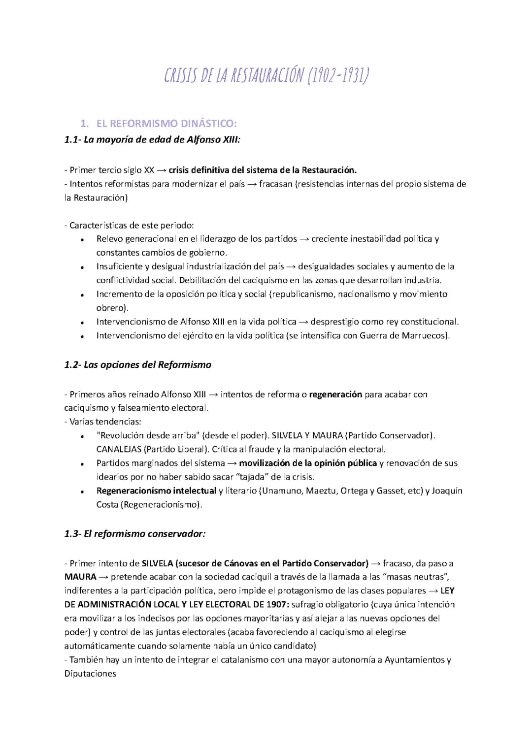 La Restauración en España y el Reinado de Alfonso XIII para Niños