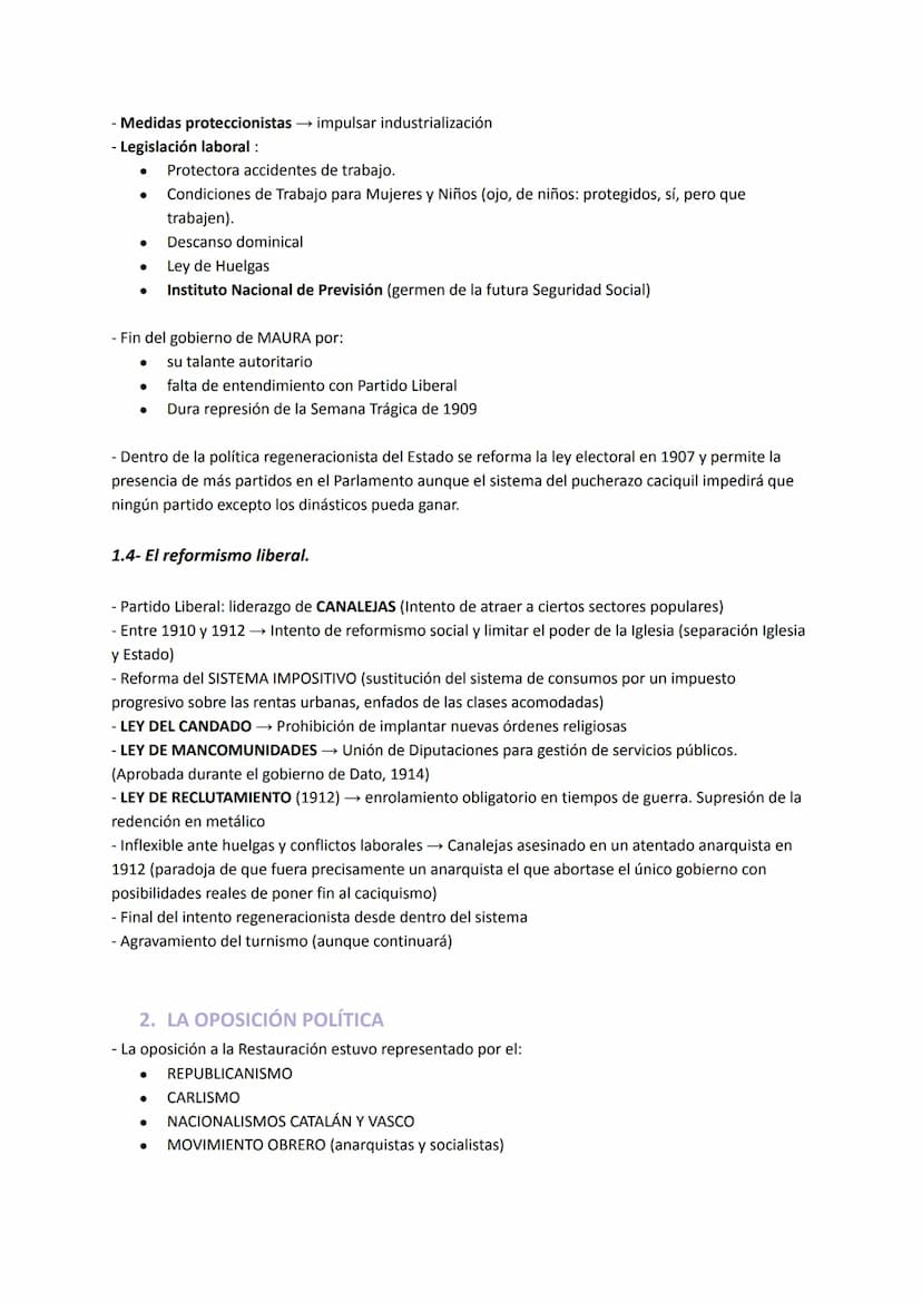 1. EL REFORMISMO DINÁSTICO:
1.1- La mayoría de edad de Alfonso XIII:
- Primer tercio siglo XX→ crisis definitiva del sistema de la Restaurac