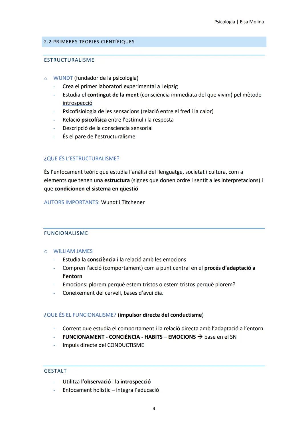 Psicologia | Elsa Molina

# TEMA 1. LA PSICOLOGIA

- La psicologia és una ciència que estudia el comportament i els processos mentals
 relac