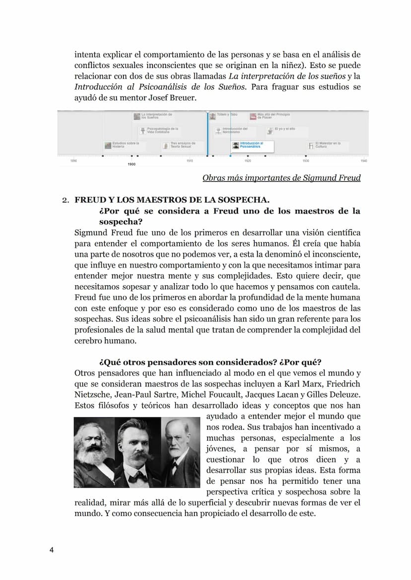 1
SIGMUND FREUD ÍNDICE
2
1. VIDA Y OBRA.
2.
3. FREUD Y LOS MAESTROS DE LA SOSPECHA.
a. ¿Por qué se considera a Freud uno de los maestros de 