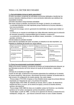 Know El sector secundario. 3ºESO thumbnail