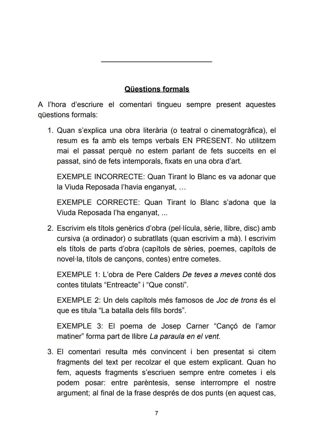 # El comentari de text

## Estructura i desenvolupament d'un comentari de text

Comentar un text significa demostrar que som capaços de comp
