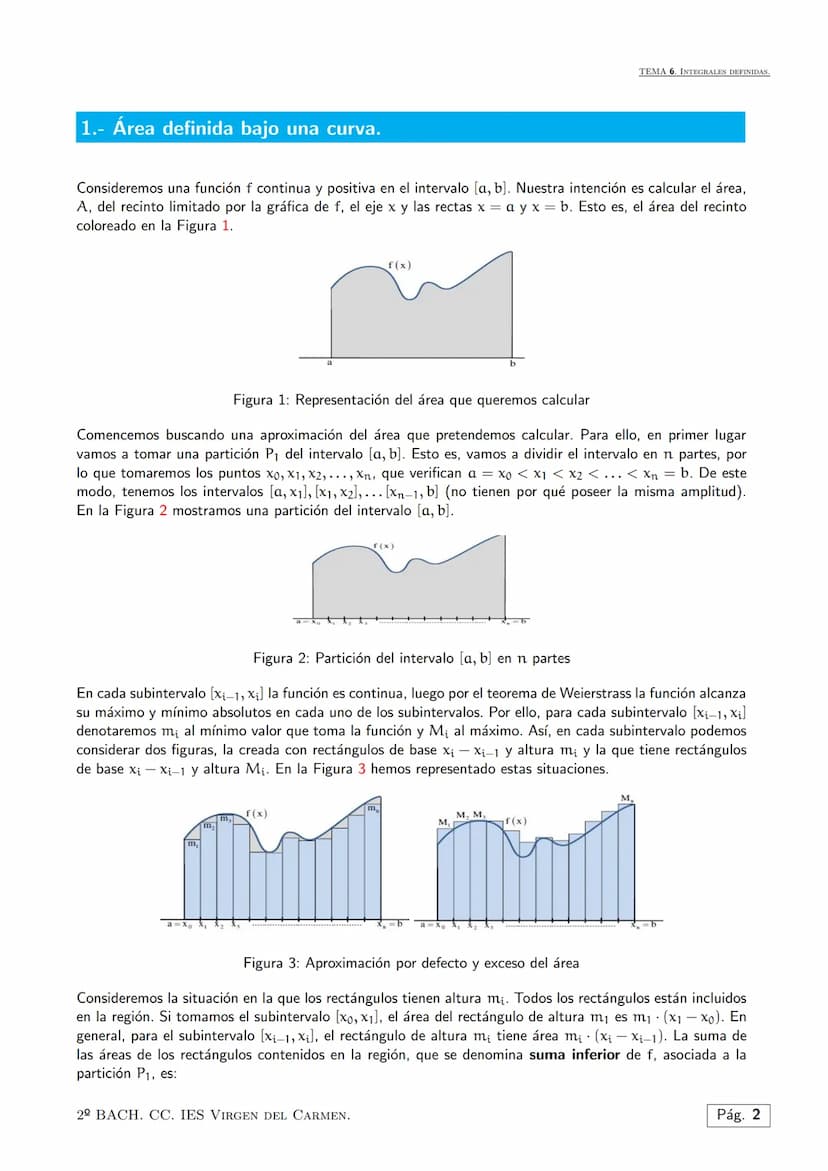 Tema 6.
El cálculo integral es una rama de las matemáticas muy común en la ingeniería, física y matemática en
general, que se usa principalm