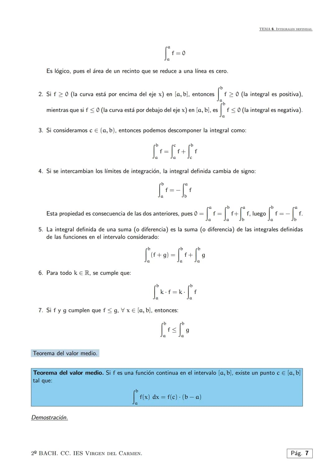 Tema 6.
El cálculo integral es una rama de las matemáticas muy común en la ingeniería, física y matemática en
general, que se usa principalm