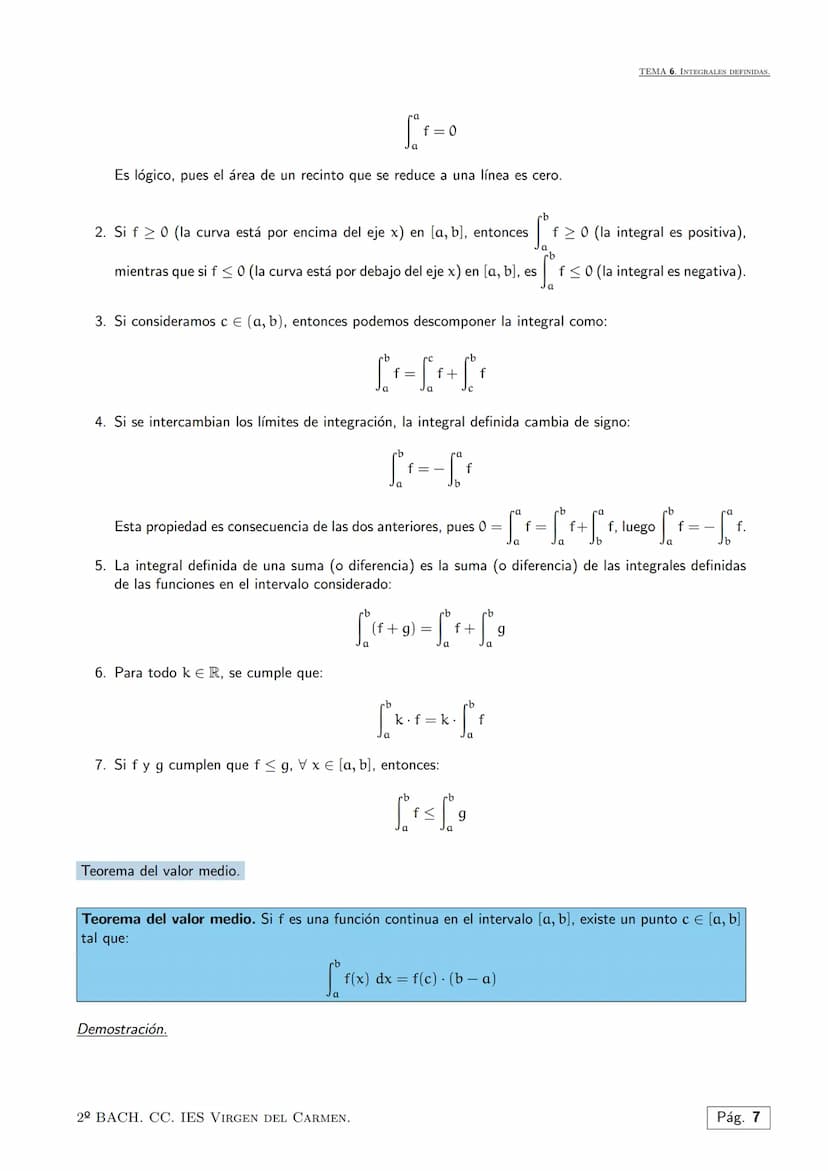 Tema 6.
El cálculo integral es una rama de las matemáticas muy común en la ingeniería, física y matemática en
general, que se usa principalm