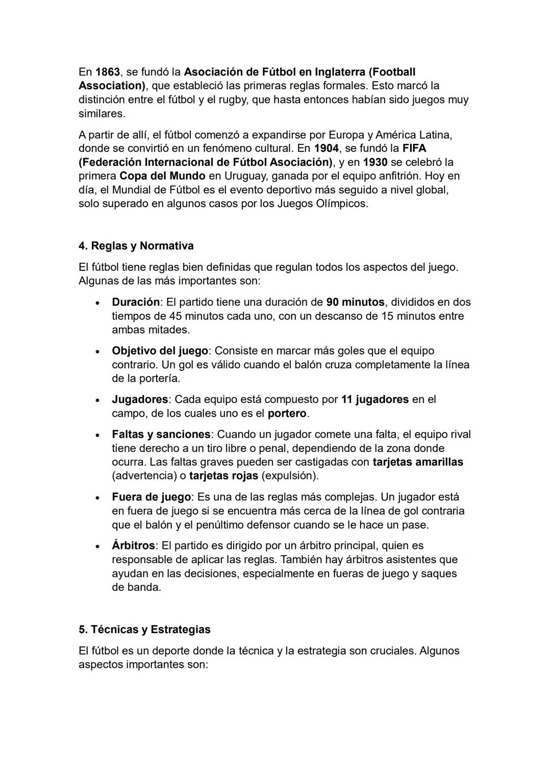 FÚTBOL
1. Definición y Concepto
El fútbol es un deporte colectivo en el que dos equipos de once jugadores se
enfrentan en un campo rectangul