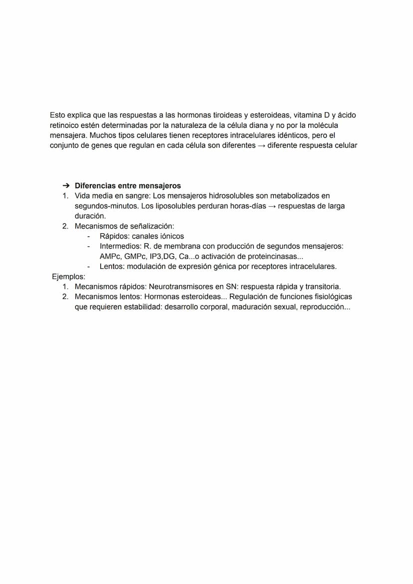 TEMA 5-6: RECEPTORES Y MENSAJEROS QUÍMICOS
Para el mantenimiento de la homeostasis es necesario que las diferentes funciones
corporales se r