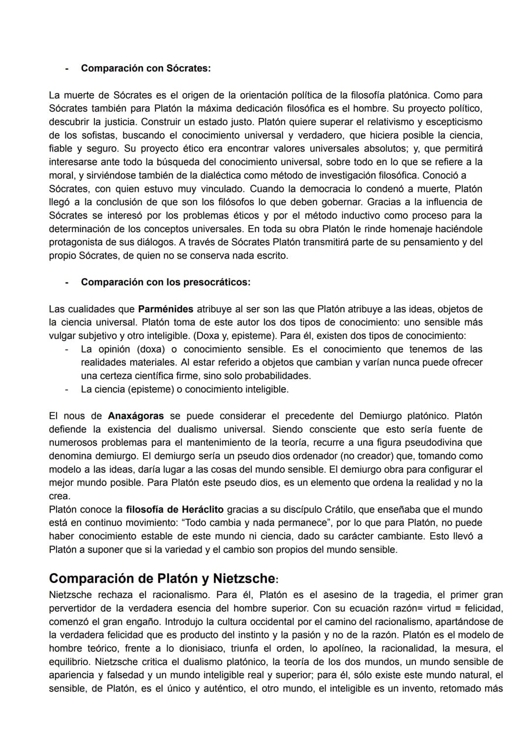 
<p>Platón aborda el paso del mundo sensible al inteligible con el mito de la caverna, relacionándolo con la ascensión por el mundo de las i