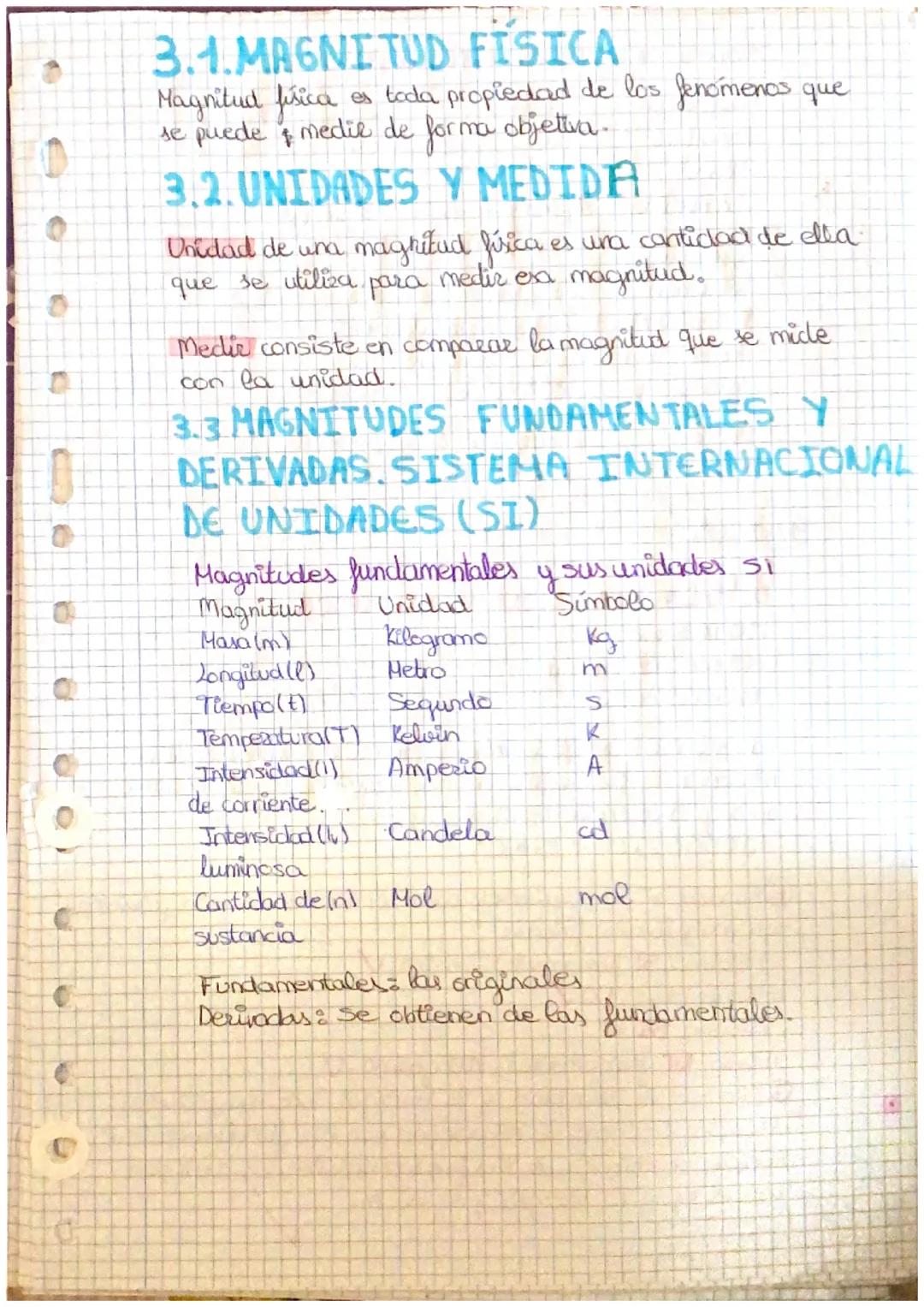 D
OO
3.1.MAGNITUD FISICA
Magnitud fisica es toda propiedad de los fenómenos que
se puede & medie de forma objetiva.
3.2.UNIDADES Y MEDIDA
Un