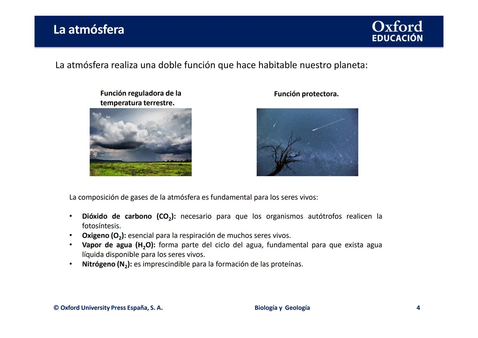 Oxford
EDUCACIÓN
UNIDAD 7: LAS CAPAS DE LA TIERRA:
LA ATMÓSFERA, LA HIDROSFERA Y
GEOSFERA
Biología y Geología
PUDOMI
DOMI MINA Relación sere