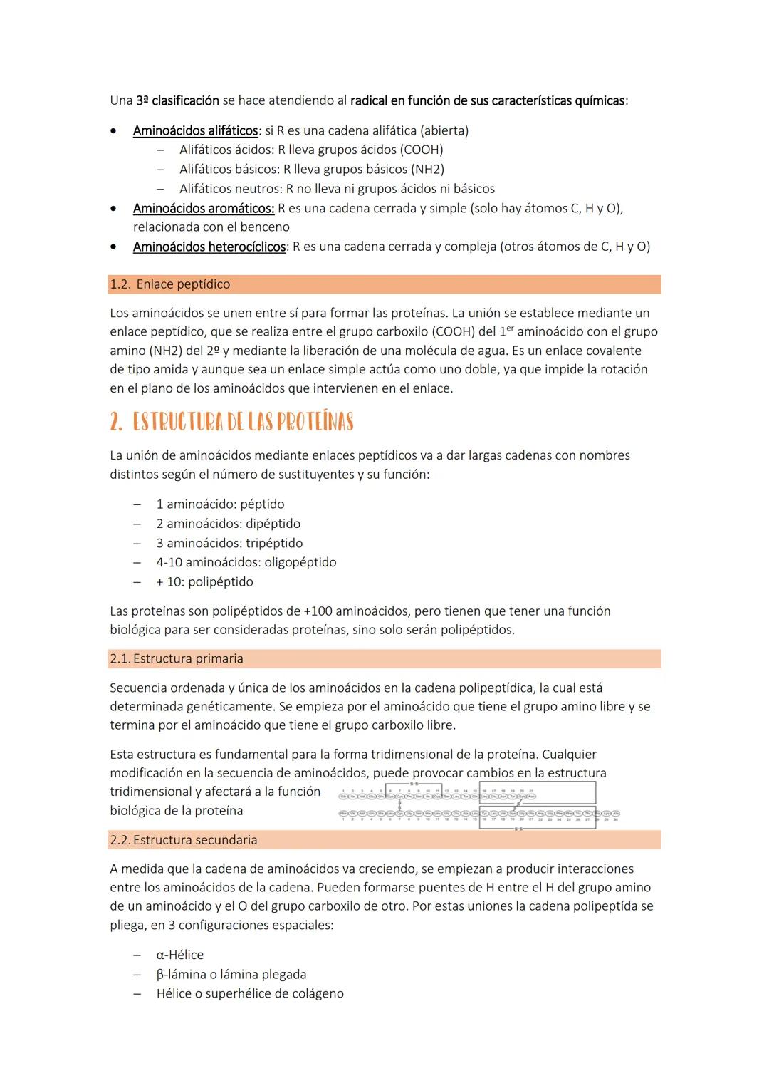 Tema 4a
LAS PROTEÍNAS
1. CONCEPTO DE PROTEÍNA Y SUS COMPONENTES (AMINOÁCIDOS)
Son biomoléculas orgánicas de elevado peso molecular y estruct