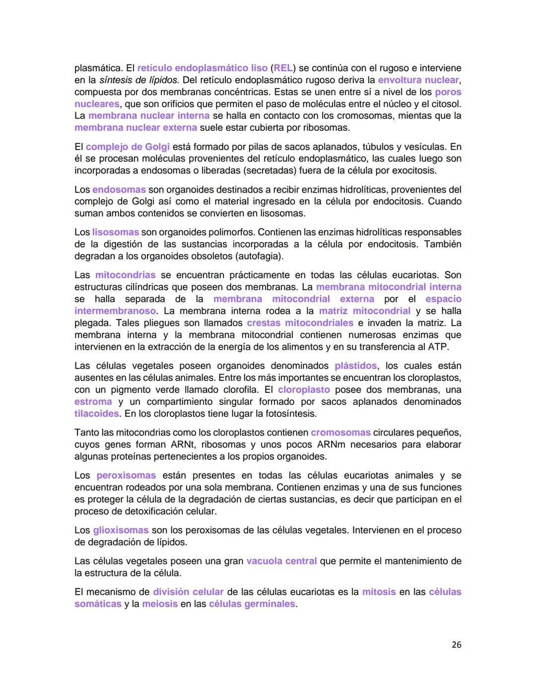 Caracteristicas generales
de
célula
La célula es la unidad estructural y funcional fundamental de los seres vivos, así como el
átomo es la u