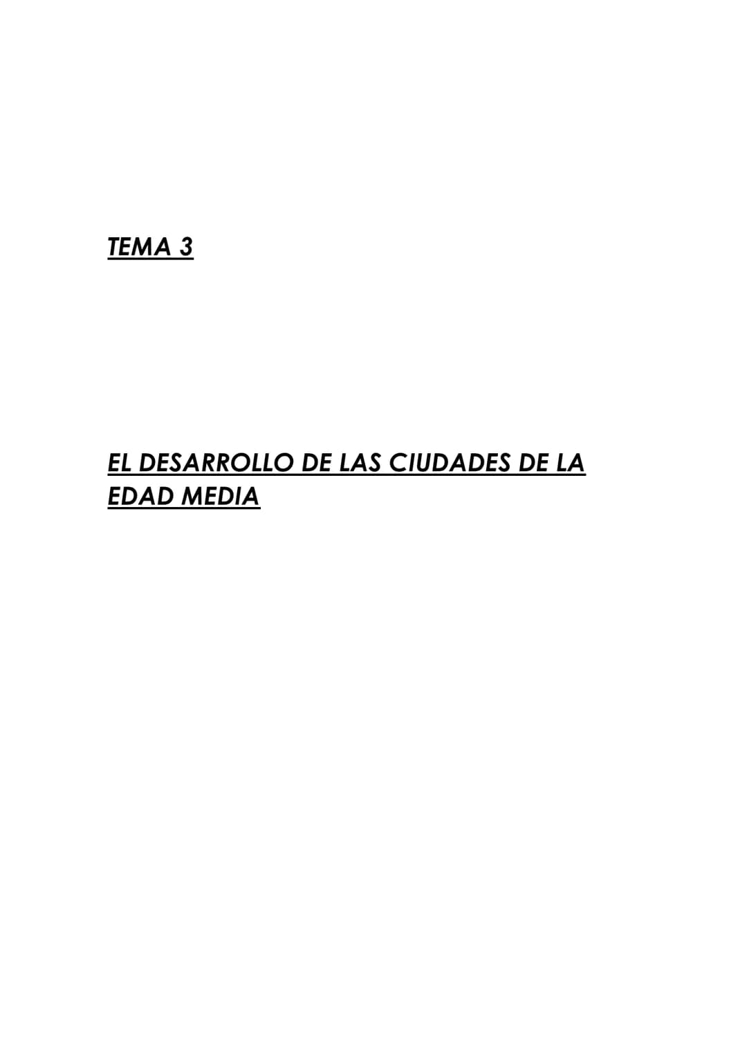 TEMA 3
EL DESARROLLO DE LAS CIUDADES DE LA
EDAD MEDIA RESUMEN 2º EVALUACIÓN HISTORIA (2ºESO)
"EL RENACER DE A EDAD MEDIA Y EL AL-ÁNDALUS"
-L