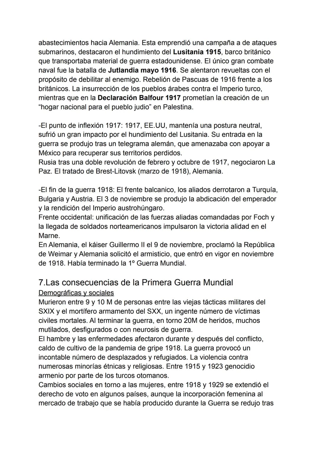 1.Las causas de la Primera Guerra Mundial
Hacia 1900, Europa estaba en una época de progreso y optimismo, gracias a
los avances técnicos y e