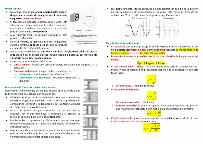 Movimiento ondulatorio.
● Movimiento ondulatorio: forma de trasmisión de energía sin transporte neto de
materia, basada en la perturbación e
