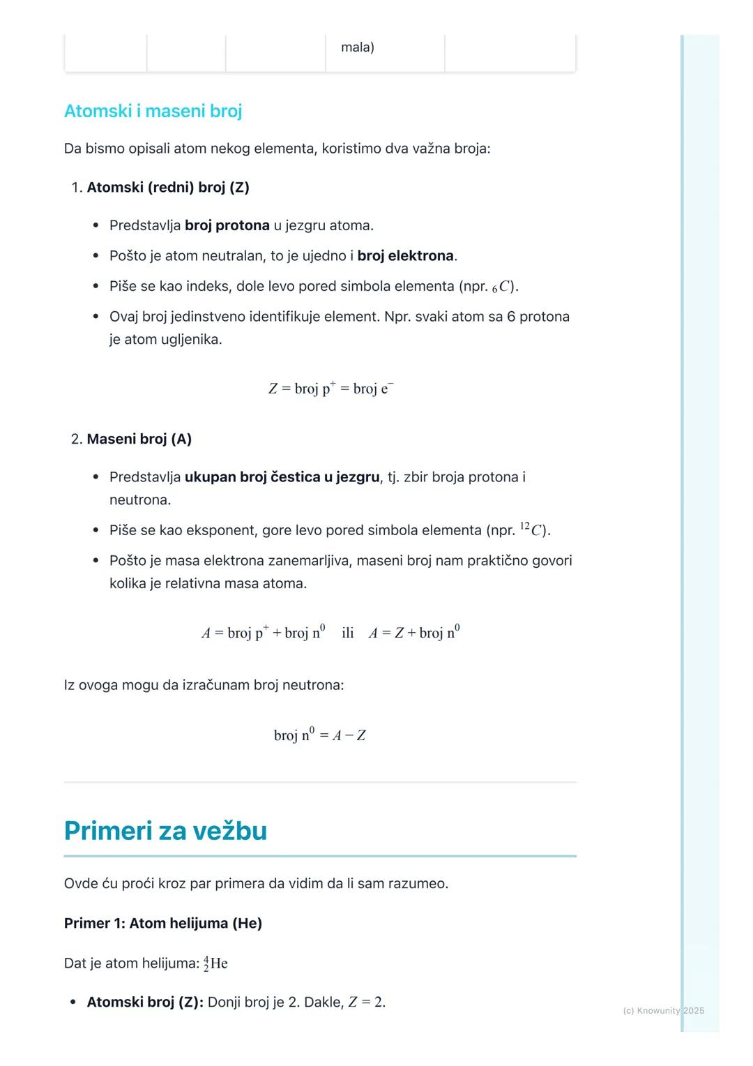 # Atom i njegove sastavne
čestice

## Uvod u građu atoma

Sve supstance oko nas, kao što su voda, vazduh, drvo, metal, sastoje se od
atoma. 