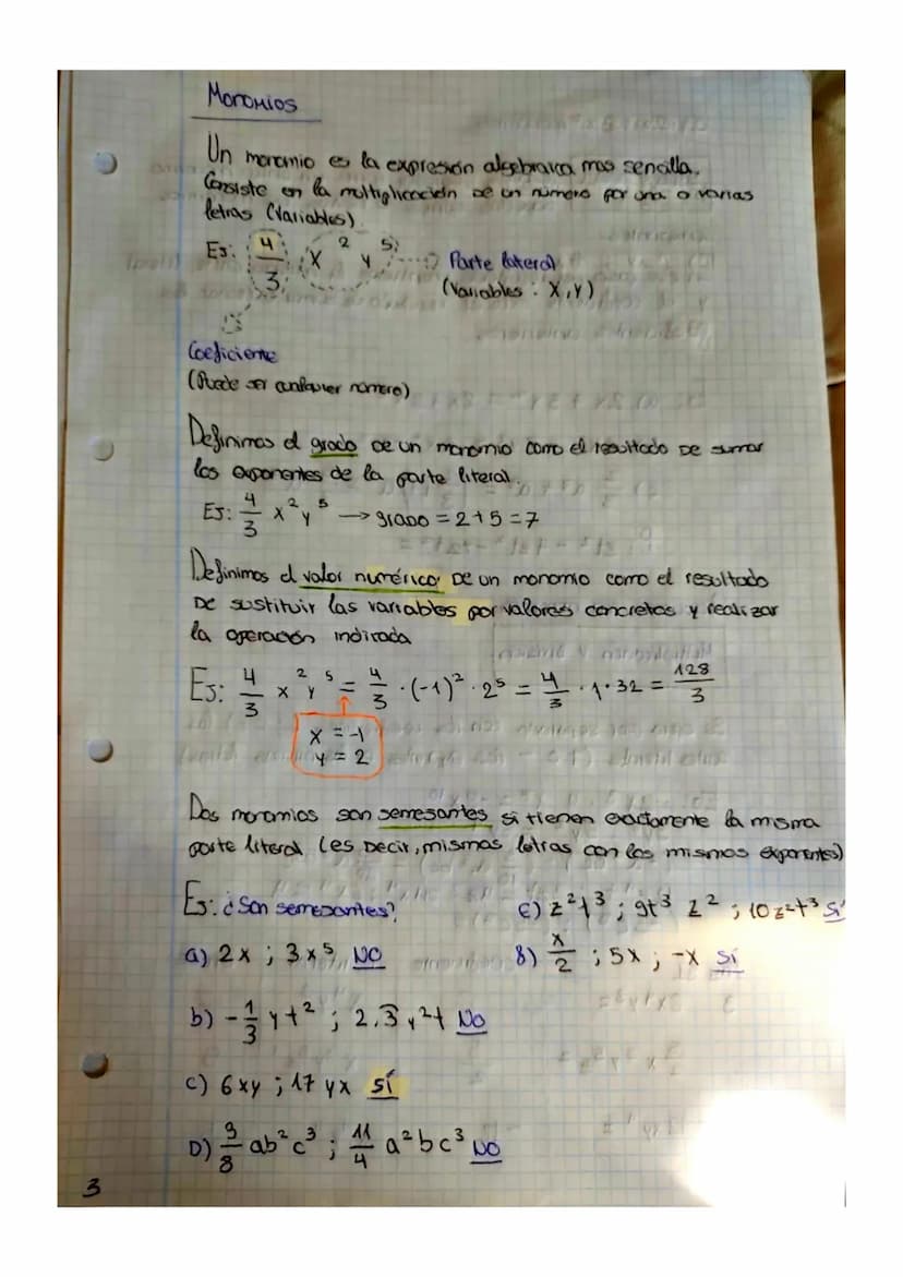 TEMA 5: Longuate algebraico
Expresiones Algebraica
Una expresión algebraica es una operación contoirods con nombres y
letras Clas cuales rep