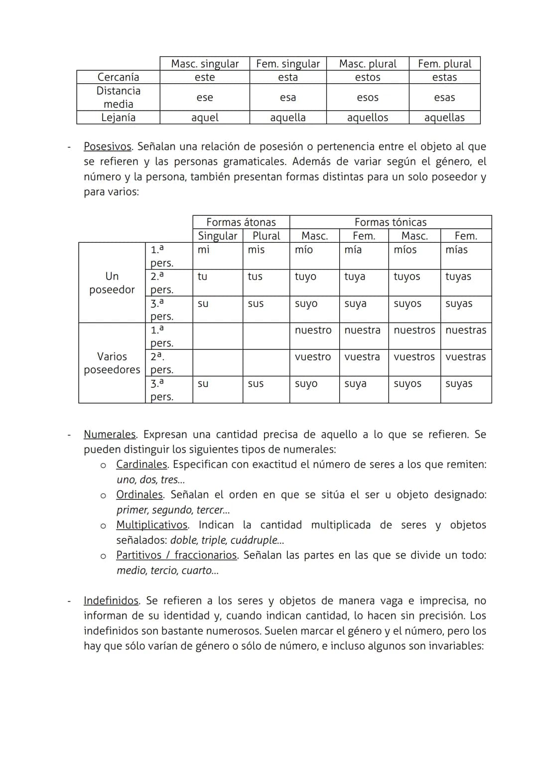 LAS CATEGORÍAS GRAMATICALES
El sustantivo
Los sustantivos (también llamados nombres) son palabras con las que designamos y
clasificamos los 
