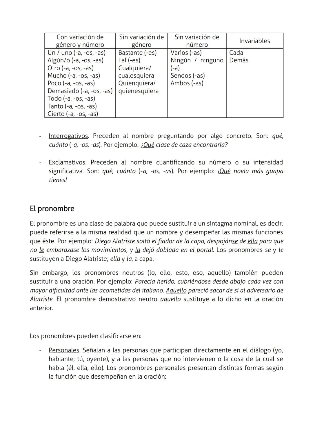 LAS CATEGORÍAS GRAMATICALES
El sustantivo
Los sustantivos (también llamados nombres) son palabras con las que designamos y
clasificamos los 
