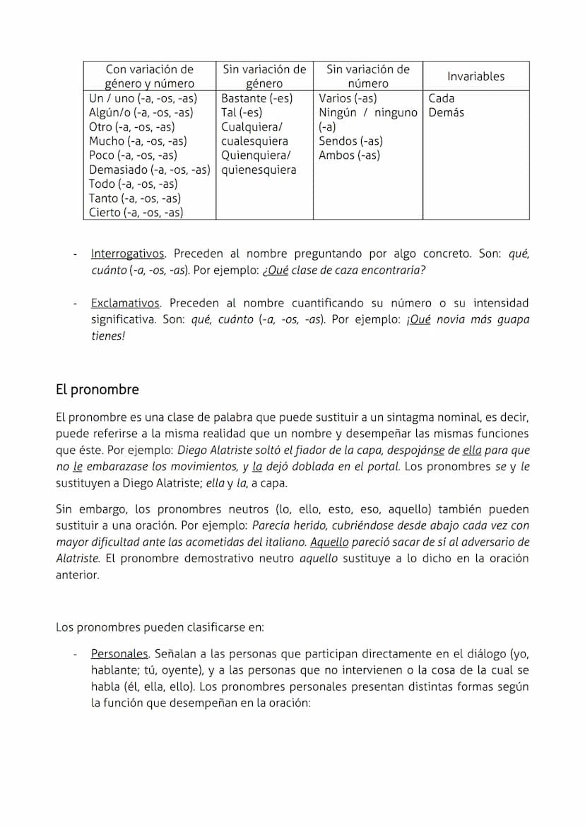 LAS CATEGORÍAS GRAMATICALES
El sustantivo
Los sustantivos (también llamados nombres) son palabras con las que designamos y
clasificamos los 