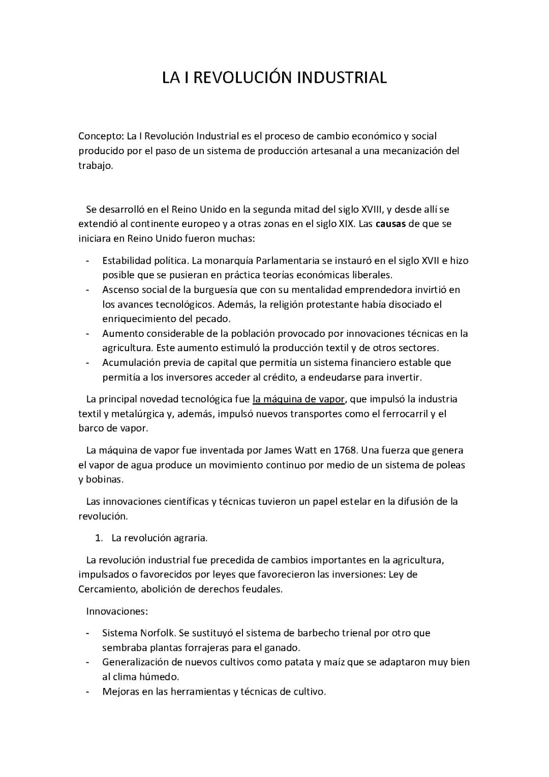 La Revolución Industrial (4 ESO)