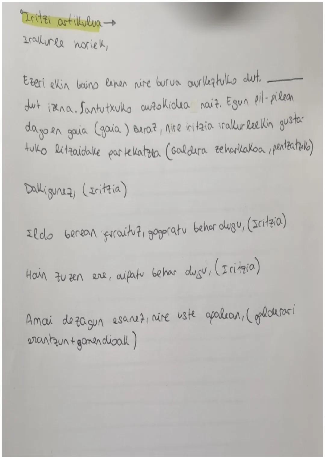 C Atala - Idazlana
•Gutun informala→
Bilbon, 2024ko ekainaren 3an
Intro
Kaixo,
zelan
doa bizitza? Asteak dira hitz egiten ez dugula.
Azterke